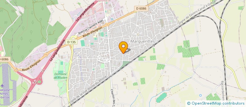 localisation de l'entreprise MADAME FREDERIQUE VIVENS  MARGUERITTES