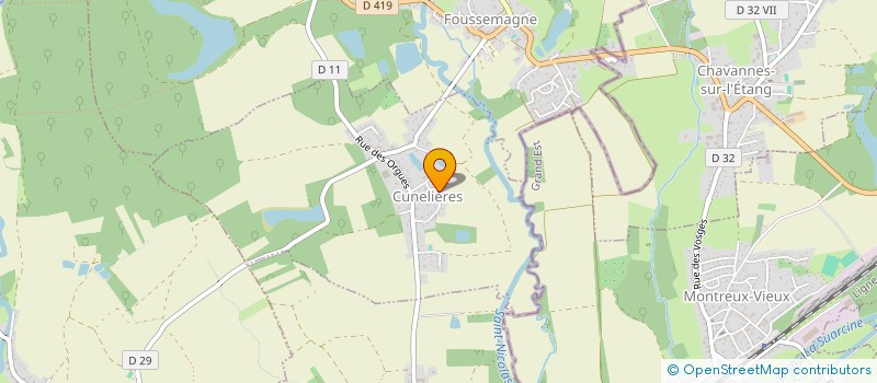 localisation de l'entreprise MADAME FREDERIQUE WILLEMIN à CUNELIERES