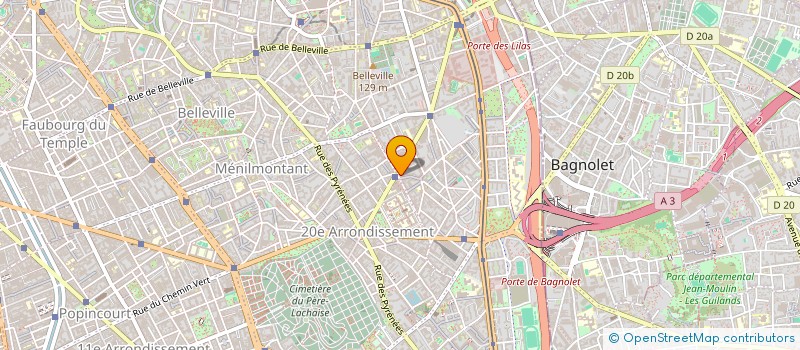 localisation de l'entreprise MADAME FREYELI PEREIRA  PARIS