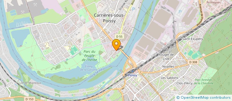 localisation de l'entreprise MADAME FRIDA BATSIKANA KYOKUNDA  CARRIERES-SOUS-POISSY