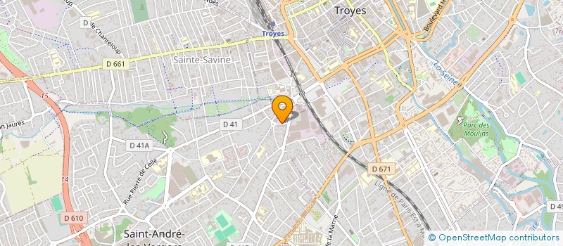 localisation de l'entreprise MADAME FRIDOSSE ADEGBAMI  SAINT-ANDRE-LES-VERGERS