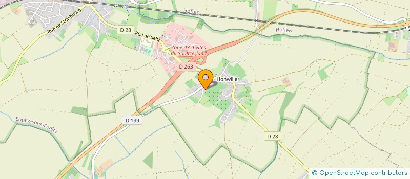 localisation de l'entreprise MADAME FRIEDA MAURER  SOULTZ-SOUS-FORETS