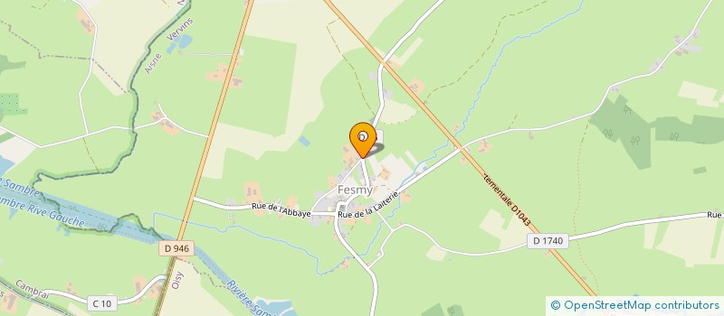 localisation de l'entreprise MADAME FRIEDA NEYENS  FESMY-LE-SART