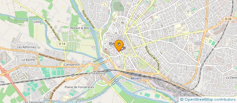 localisation de l'entreprise MADAME FRUNZA RADU  BEZIERS