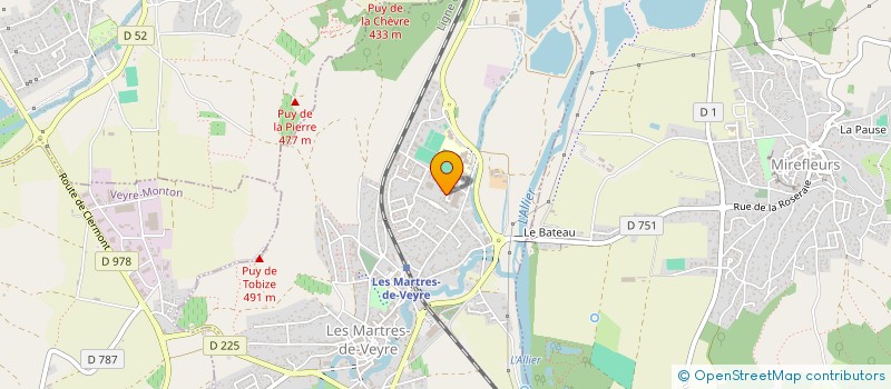 localisation de l'entreprise MADAME FTAIMA TADJINE  LES MARTRES-DE-VEYRE