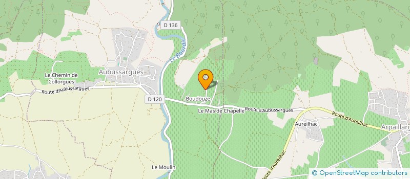 localisation de l'entreprise MADAME FUENCISLA SANZ CABRERO  AUBUSSARGUES