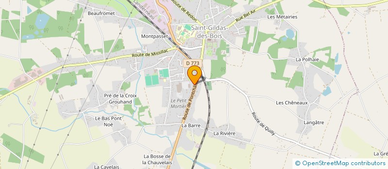 localisation de l'entreprise MADAME FYBIE DUBOURG  SAINT-GILDAS-DES-BOIS