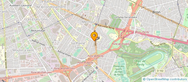 localisation de l'entreprise MADAME G BOVILLET à LYON