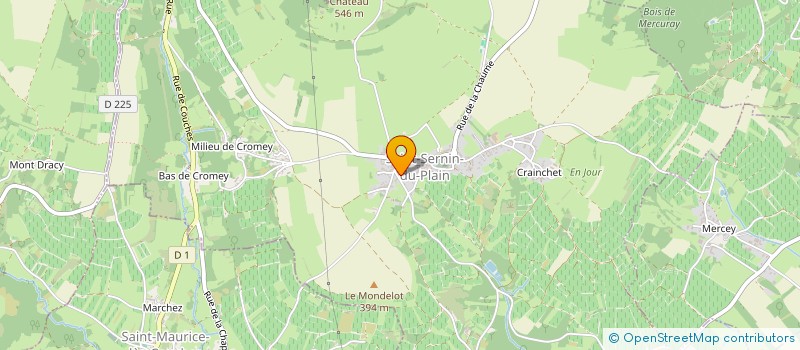 localisation de l'entreprise MADAME G DURAND DE GEVIGNEY  SAINT-SERNIN-DU-PLAIN