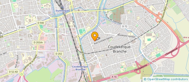 localisation de l'entreprise MADAME G RYCKEMBUSCH à COUDEKERQUE-BRANCHE