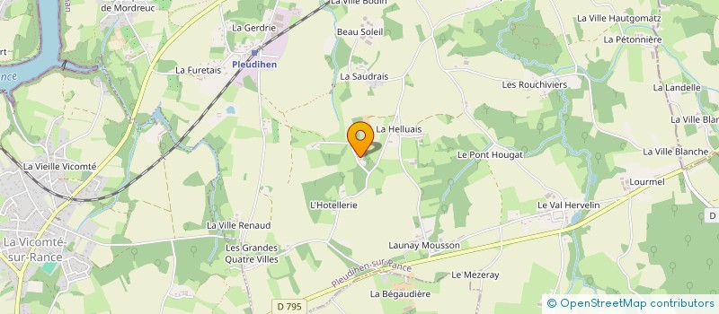localisation de l'entreprise MADAME G VAUDELET à PLEUDIHEN-SUR-RANCE