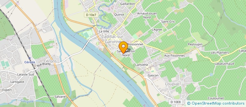 localisation de l'entreprise MADAME GABORY HOUDUSSE à CADILLAC-SUR-GARONNE