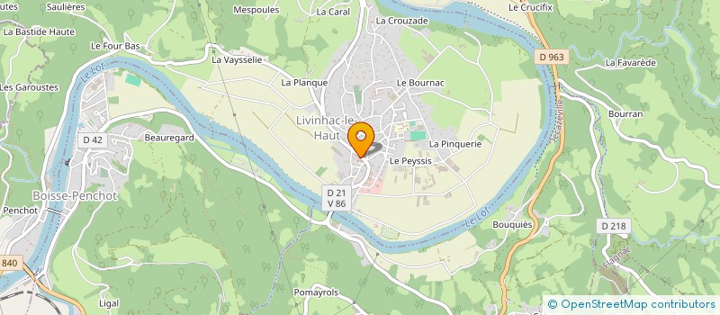 localisation de l'entreprise MADAME GABRIEL CAMPARGUE  LIVINHAC-LE-HAUT