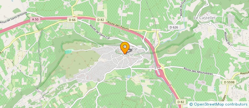 localisation de l'entreprise MADAME GABRIEL GIRAUD à LA CADIERE D'AZUR