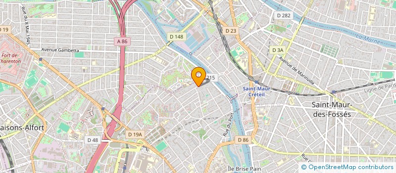 localisation de l'entreprise MADAME GABRIEL MARIA  CRETEIL