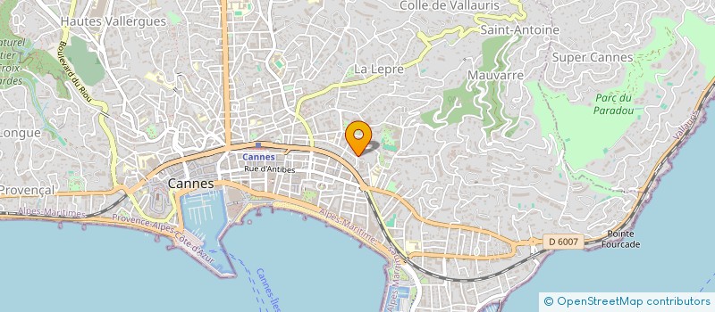 localisation de l'entreprise MADAME GABRIEL PIQUEMAL à CANNES