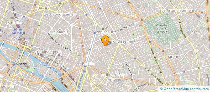 localisation de l'entreprise MADAME GABRIEL TIRAU à PARIS