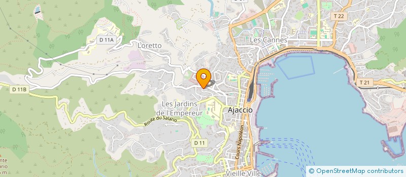 localisation de l'entreprise MADAME GABRIELA AZPRA RICO à AJACCIO