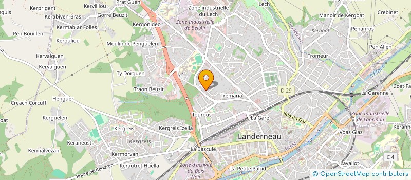 localisation de l'entreprise MADAME GABRIELA BURGHEL à LANDERNEAU