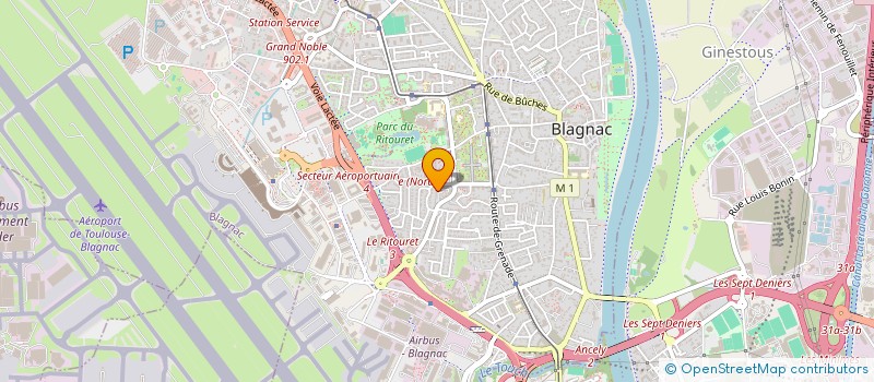 localisation de l'entreprise MADAME GABRIELA DOMENECH PANTOJA  BLAGNAC