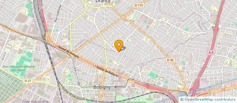 localisation de l'entreprise MADAME GABRIELA FERNANDES DE OLIVEIRA  DRANCY