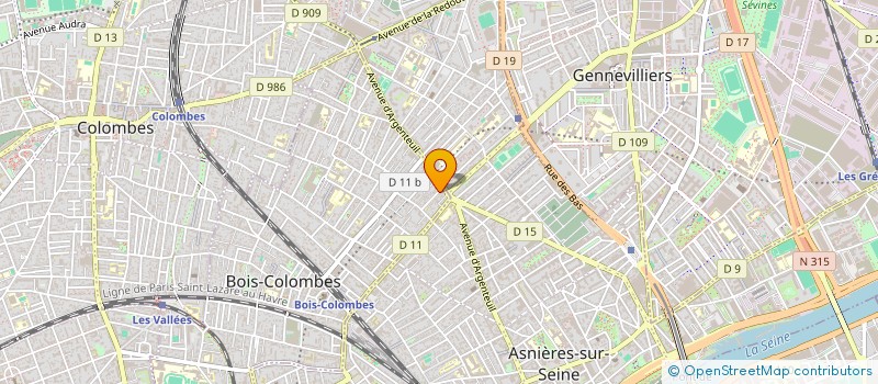 localisation de l'entreprise MADAME GABRIELA LOMBERG à BOIS-COLOMBES