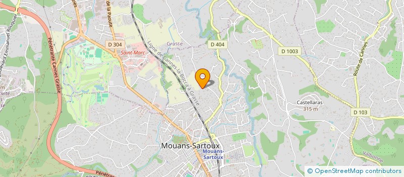 localisation de l'entreprise MADAME GABRIELA MERCHEZ  MOUANS-SARTOUX