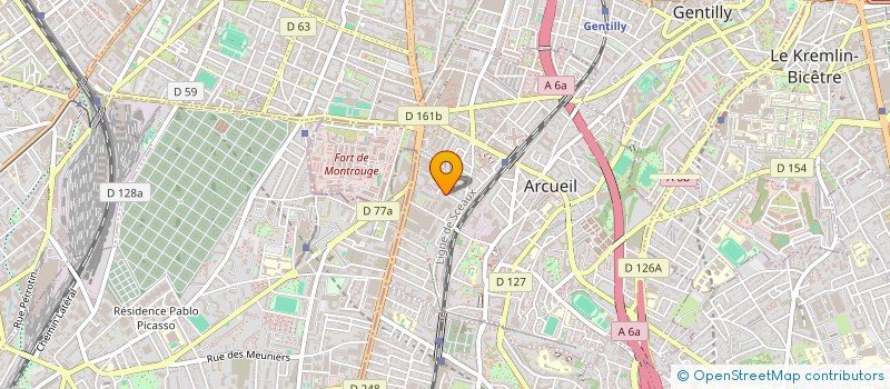 localisation de l'entreprise MADAME GABRIELA MORAWETZ à ARCUEIL
