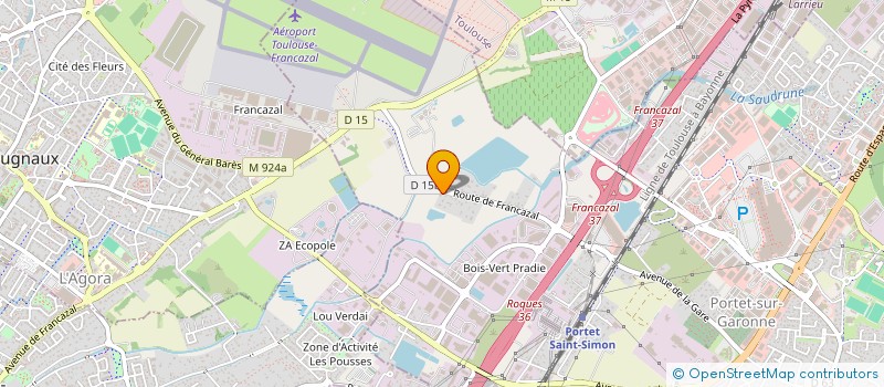 localisation de l'entreprise MADAME GABRIELA OPORANU  CUGNAUX