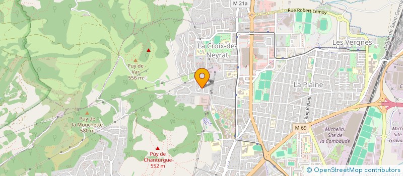 localisation de l'entreprise MADAME GABRIELA PEREIRA  CLERMONT-FERRAND