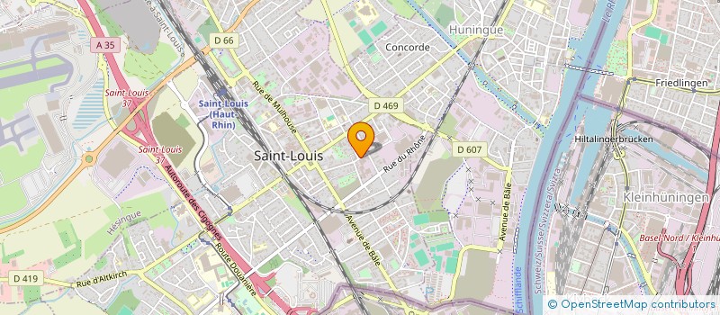 localisation de l'entreprise MADAME GABRIELA PERES D'AQUINO  SAINT-LOUIS