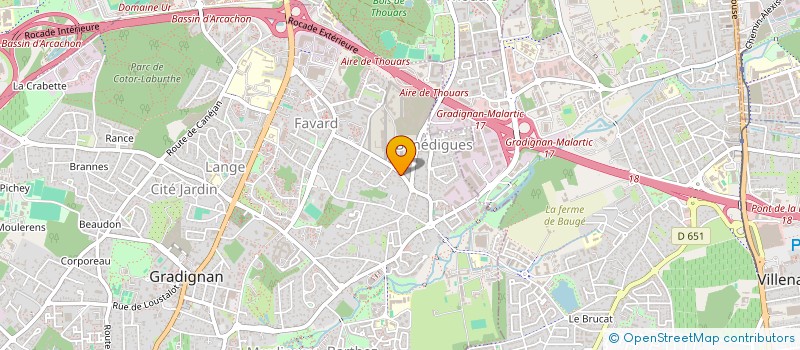 localisation de l'entreprise MADAME GABRIELA PIG LAGOS  GRADIGNAN
