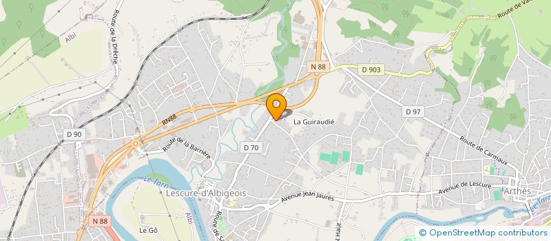 localisation de l'entreprise MADAME GABRIELA RAMIS à LESCURE-D'ALBIGEOIS