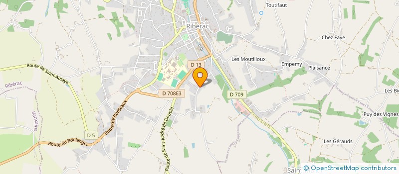 localisation de l'entreprise MADAME GABRIELA SANGUE à RIBERAC