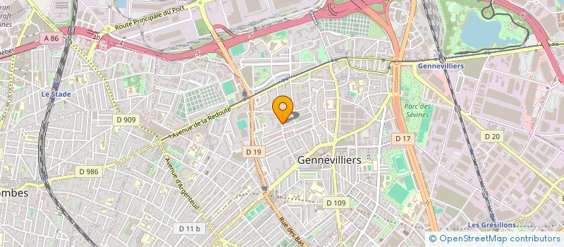 localisation de l'entreprise MADAME GABRIELA SANTOS à GENNEVILLIERS