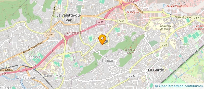 localisation de l'entreprise MADAME GABRIELA VILLANUEVA VILLEGAS à LA VALETTE-DU-VAR