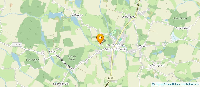 localisation de l'entreprise MADAME GABRIELE HILSEMER  LA CHAPELLE-SAINT-SAUVEUR