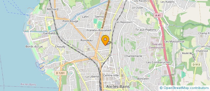 localisation de l'entreprise MADAME GABRIELLA COVA  AIX-LES-BAINS