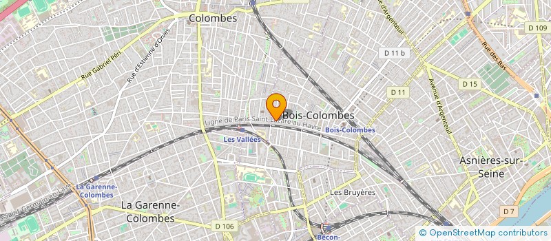 localisation de l'entreprise MADAME GABRIELLA LE BROUSTER à BOIS-COLOMBES