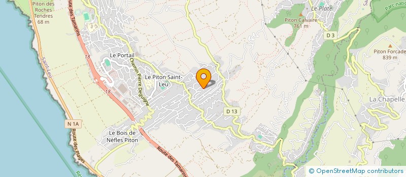 localisation de l'entreprise MADAME GABRIELLA PAULET  SAINT-LEU