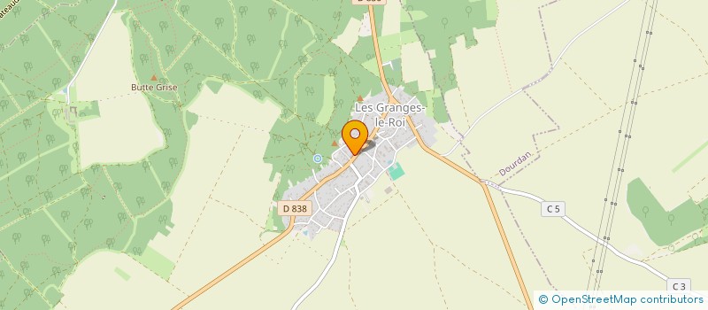 localisation de l'entreprise MADAME GABRIELLA PELLE à LES GRANGES-LE-ROI