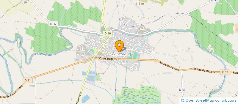 localisation de l'entreprise MADAME GABRIELLA RAMASIAKA  CAPESTANG