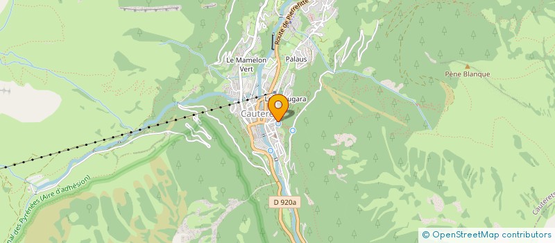 localisation de l'entreprise MADAME GABRIELLE AHIER  CAUTERETS