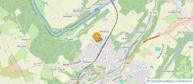 localisation de l'entreprise MADAME GABRIELLE ANDREWS  CHATEAULIN