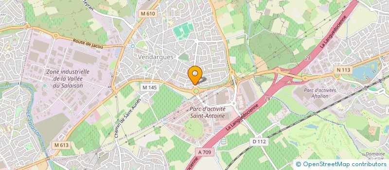 localisation de l'entreprise MADAME GABRIELLE BALAND à VENDARGUES