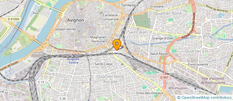 localisation de l'entreprise MADAME GABRIELLE BARASSIN  AVIGNON