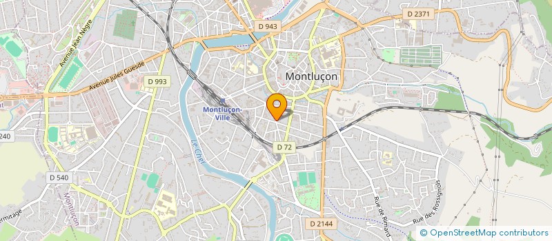 localisation de l'entreprise MADAME GABRIELLE BARRAUX à MONTLUCON