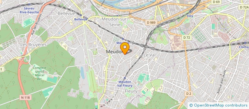 localisation de l'entreprise MADAME GABRIELLE BENABOU  MEUDON