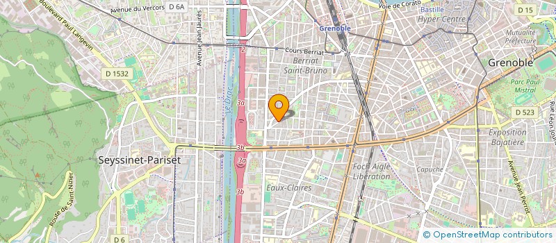 localisation de l'entreprise MADAME GABRIELLE BERANGER  GRENOBLE