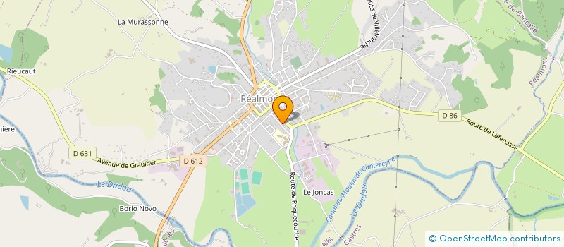 localisation de l'entreprise MADAME GABRIELLE BERTHE DE POMMERY  REALMONT